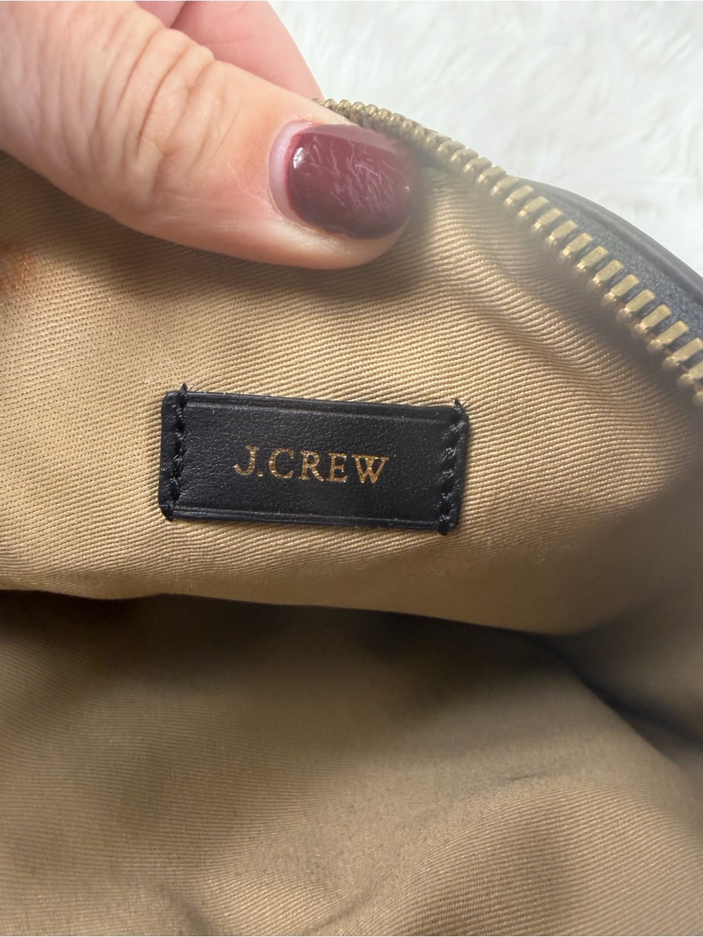 J.Crew Leopard Print Calf Hair Leather Zip Clutch Tassel Animal Print - Picture 5 of 9
